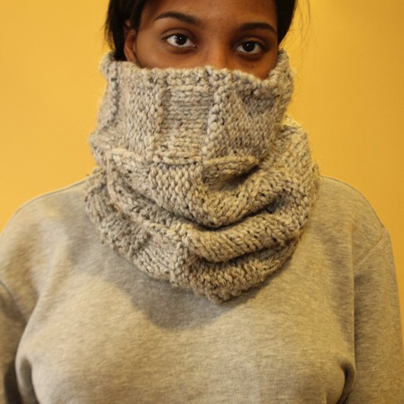 Hand Crafted Other - SALE! Unisex Basketweave Knit Cowl